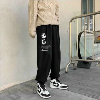 QUẦN DÀI NAM NỮ UNISEX VẢI NỈ 2 ICON TRÁI ĐẤT - AUSA HOUSE