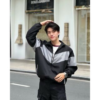 Áo khoác dù, khoác gió in chữ TEELAB phối màu như hình. Giá sỉ - giá bán buôn