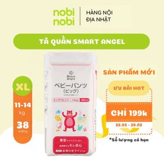 Tã/Bỉm Quần Smart Angel size XL cho bé từ 11-14kg 38 miếng (Hàng nội địa Nhật) giá sỉ