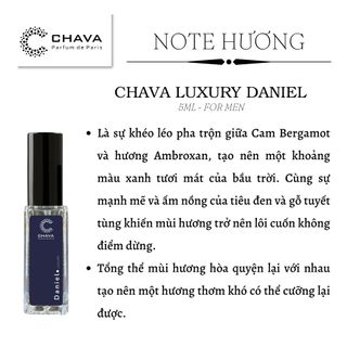 NƯỚC HOA MINI LUXURY DANIEL 5ML PHONG CÁCH XỊT - CHAVA