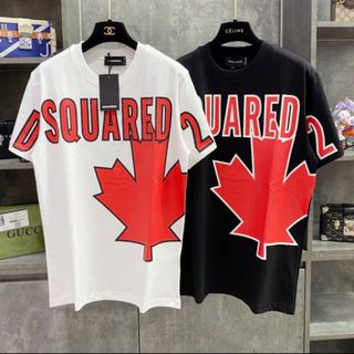 Áo phông nam nữ DSQ2 lá phong đỏ siêu hót