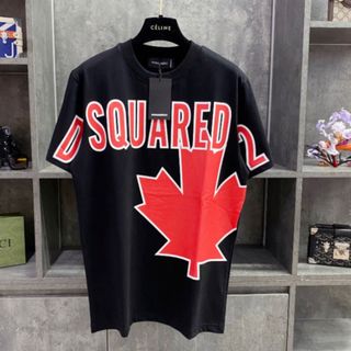 Áo phông nam nữ DSQ2 lá phong đỏ siêu hót