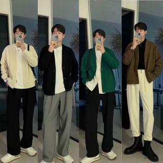 ÁO KHOÁC CARDIGAN NAM NỮ UNISEX CLASSIC NỈ BÔNG - AUSA HOUSE