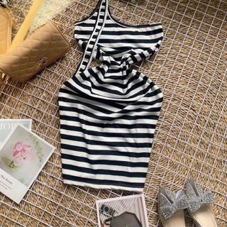ĐẦM NỮ BODY DÂY CHOÀNG CỔ ĐIỀU CHỈNH ĐỘ DÀI - AUSA HOUSE