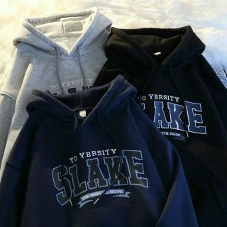 Áo hoodie in chữ SLAKE chất nỉ mềm mịn, from dưới 70kg. Giá sỉ - giá bán buôn