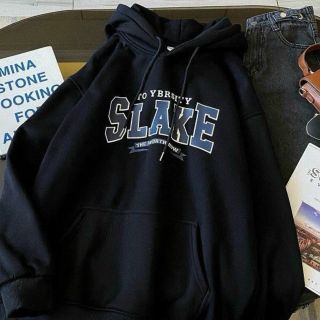 Áo hoodie in chữ SLAKE chất nỉ mềm mịn, from dưới 70kg. Giá sỉ - giá bán buôn