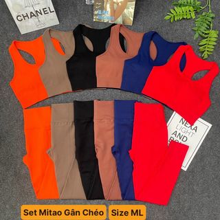 Set mitao gân chéo, chất dệt mút sẵn 6 màu size ml mới nhất 2024 Thể Thao cao cấp Siêu Đẹp Giá Sỉ,