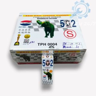 Keo con voi 502 chính hãng Thuận Phong (hộp 50 chai 18g)