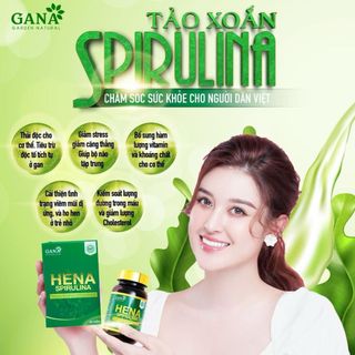 Viên Uống Đào Thải Độc Tố & Bổ Sung Dinh Dưỡng HENA SPIRULINA 60 viên