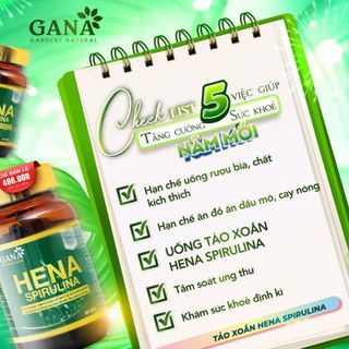Viên Uống Đào Thải Độc Tố & Bổ Sung Dinh Dưỡng HENA SPIRULINA 60 viên
