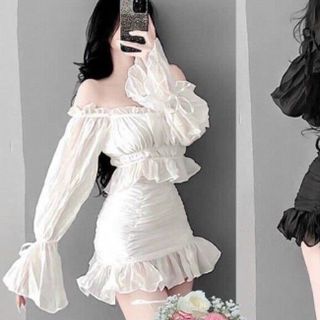 SET ĐỒ NỮ ÁO BẸT VAI DÀI TAY PHỐI CHÂN VÁY - AUSA HOUSE