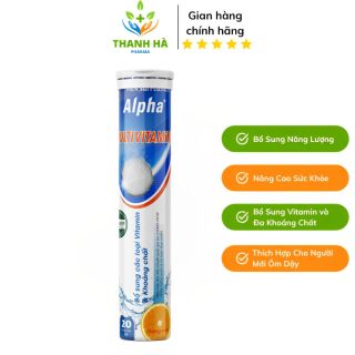 VIÊN SỦI MULTIVITAMIN BỔ SUNG VITAMIN VÀ CÁC LOẠI KHOÁNG CHẤT - ALPHA+
