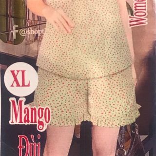 đồ bộ mango quần đùi - tay cánh tiên