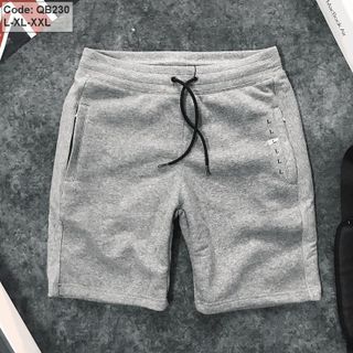 Quần short nam chất vải thun thể thao dày dặn có size lớn màu basic (MãQB230)
