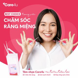 Sỉ - Tăm xỉa răng nha khoa bằng nhựa Care4u hộp 160 chiếc giá sỉ