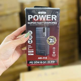 Pin Dự Phòng - Sạc Dự Phòng AK115 Bank 20.000mAh