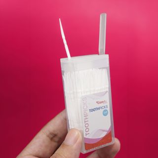 Sỉ - Tăm xỉa răng nha khoa bằng nhựa Care4u hộp 160 chiếc