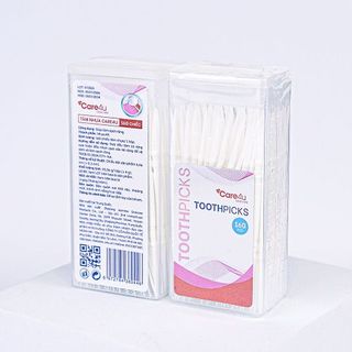 Sỉ - Tăm xỉa răng nha khoa bằng nhựa Care4u hộp 160 chiếc