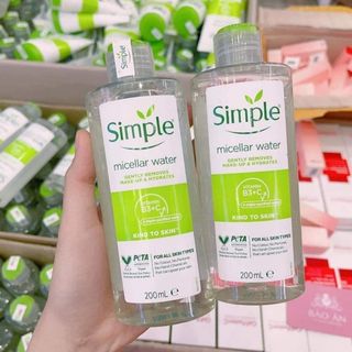 Tẩy trang simple 200ml chuẩn công ty có đủ tem phụ