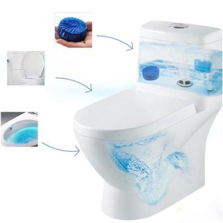 Viên thả bồn cầu tẩy sạch mảng bám khử mùi Hàn Quốc, viên tẩy bồn cầu gói 10 cục cực kỳ tiện lợi - Huy Tưởng