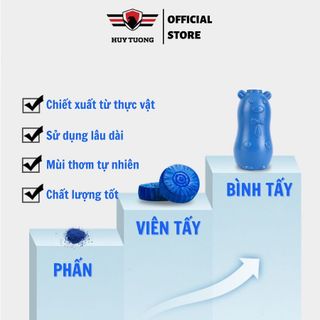 Viên thả bồn cầu tẩy sạch mảng bám khử mùi Hàn Quốc, viên tẩy bồn cầu gói 10 cục cực kỳ tiện lợi - Huy Tưởng
