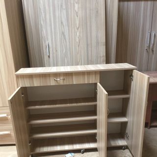 Tủ giày gỗ hiện đại cánh gỗ, phù hợp cho mọi gia đình chất gỗ Min dễ dàng lắp ráp kích thước 80x80cm-tủ giày dép đẹp