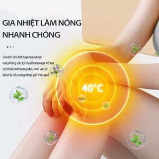 Máy Massage Đầu Gối RULAX Sạc Pin Cao Cấp, Massage Đa Điểm Kết Hợp Khí Nén, Rung, Chườm Ấm Thảo Dược