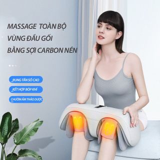 Máy Massage Đầu Gối RULAX Sạc Pin Cao Cấp, Massage Đa Điểm Kết Hợp Khí Nén, Rung, Chườm Ấm Thảo Dược