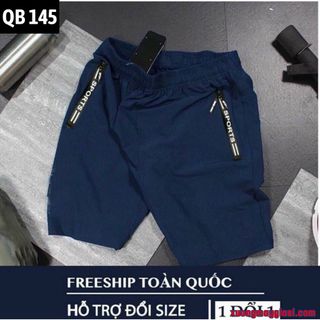 Quần short thể thao, quần short thun nam, chất thể thao basic, khoá zip xịn (MãQB145)