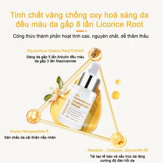 Serum Cấp ẩm Dưỡng Trắng Nassvi 2% Hyaluronic Acid Licorice Root 30ml chuyên sâu căng bóng giảm thâm đều màu da