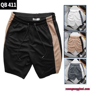 Quần short nam chất vải thun thể thao dày dặn màu basic (MãQB411) giá sỉ