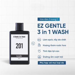 Sữa tắm gội Mini EZ Gentle 3in1 Wash hương nước hoa 201 - 380ml chai lớn