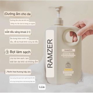 Sữa Tắm Ramzer Can 1 Lít , 2 in 1(Thùng 16 Can)
