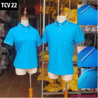 Áo Polo Nam, áo thun nam cổ trụ phối viền cổ chất vải thoáng mát màu basic size từ 45-100kg (Mã TCV22)