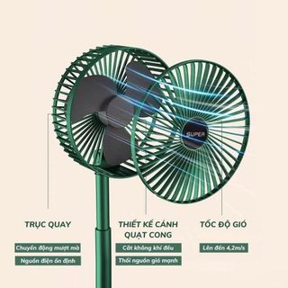 Quạt Tích Điện Xanh Super