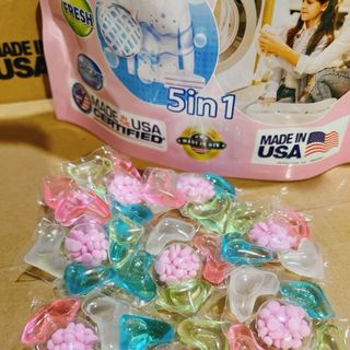 Viên Giặt Xả 5 in 1 USA Bịch 50 Viên (Thùng 18 Bịch)