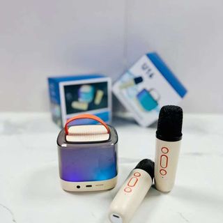 Loa Karaoke U16 Kết Nối Bluetooth Kèm 2 Mic Không Dây