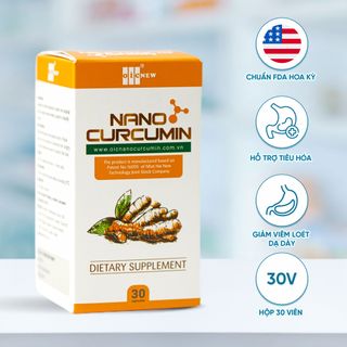 Tinh Nghệ Nano Curcumin OIC NEW (Lọ 30 viên) giảm Đau Viêm loét Dạ dày TPCN Thực phẩm chức năng giá sỉ