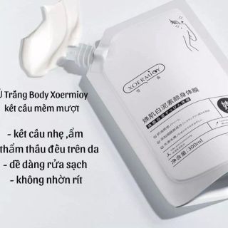 KEM Ủ TRẮNG - TẮM TRẮNG HUNMUI DƯỠNG TRẮNG DA TOÀN THÂN 300ML/TÚI -  HUNMUI