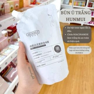 KEM Ủ TRẮNG - TẮM TRẮNG HUNMUI DƯỠNG TRẮNG DA TOÀN THÂN 300ML/TÚI -  HUNMUI