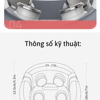 Máy Massage Cổ Xung Điện RULAX, Mát Xa Trị Liệu Giảm Đau Nhức 9 Cấp Độ Có Điều Khiển Cầm Tay