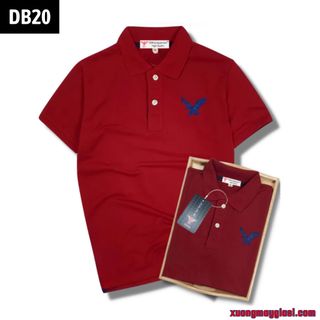 Áo thun polo nam, áo thun nam polo logo thêu phối thun cổ trụ chất cotton thoáng mát có đủ màu size từ 45-85kg (Mã DB20)