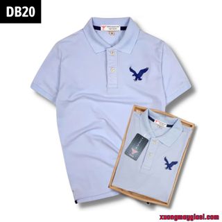 Áo thun polo nam, áo thun nam polo logo thêu phối thun cổ trụ chất cotton thoáng mát có đủ màu size từ 45-85kg (Mã DB20)