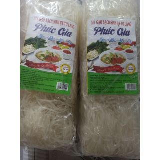1KG Mỳ phở / Bánh phở khô (bánh đa) sợi dai mềm 100% từ gạo, không chất bảo quản