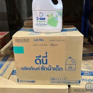 Nước Giặt Dnee 3000ml Màu Xanh Lá Chính Hãng Thái Lan (Thùng 4 Can)