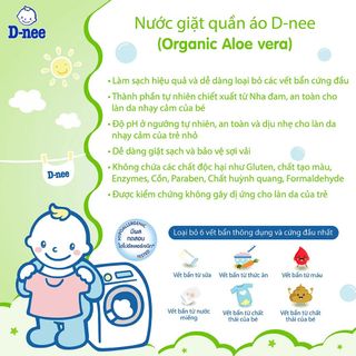 Nước Giặt Dnee 3000ml Màu Xanh Lá Chính Hãng Thái Lan (Thùng 4 Can)
