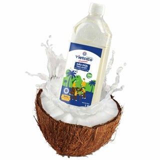 Dầu dừa tinh khiết Vietcoco dưỡng da, dưỡng tóc Pure Organic Extra Virgin Coconut Oil Premium 1 Lít giá sỉ