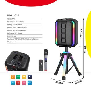 Loa Bluetooh Karaoke NDR-102A