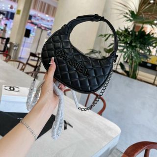 Túi xách quảng châu Cắp Nách Full Black - 12B5404 (Chuyên sỉ túi xách sll, balo, ví, thắt lưng, túi Laptop)