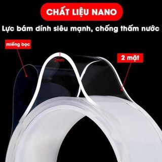 ăng Keo 2 Mặt Đa Năng Trong Suốt 5m